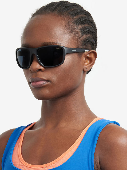 Polaroid Unisex Sonnenbrille mit Orange Kunststoff Gestell und Braun Polarisiert Linse PLD7049/S 2M5/47
