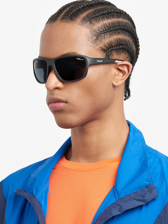 Polaroid Unisex Sonnenbrille mit Orange Kunststoff Gestell und Braun Polarisiert Linse PLD7049/S 2M5/47