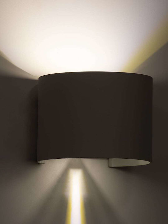 GloboStar Axis-R Waterproof Wall-Mounted Outdoor Ceiling Light IP65 with Integrated LED White