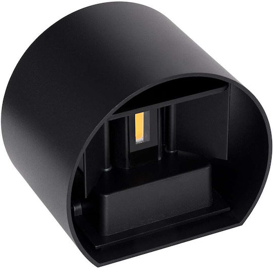 GloboStar Axis-R Wall-Mounted Outdoor Ceiling Light LED IP65 10W with Warm White Light Double Beam 10x10x10εκ.