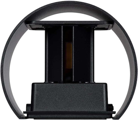 GloboStar Axis-R Wall-Mounted Outdoor Ceiling Light LED IP65 10W with Warm White Light Double Beam 10x10x10εκ.