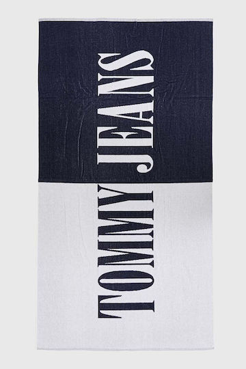 Tommy Hilfiger Logo Signature Cotton Blue 180x100cm