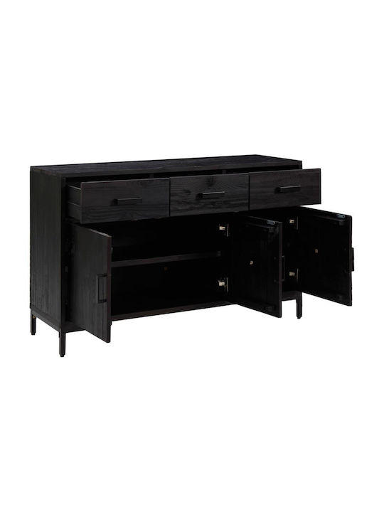 Мебели за съхранение с чекмеджета Черен 110x35x70см