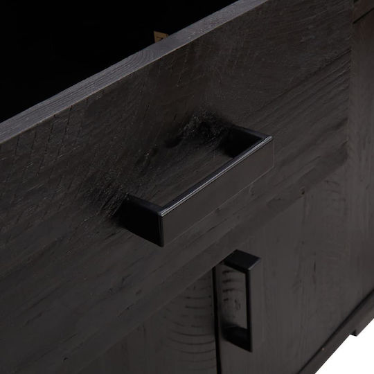 Мебели за съхранение с чекмеджета Черен 110x35x70см