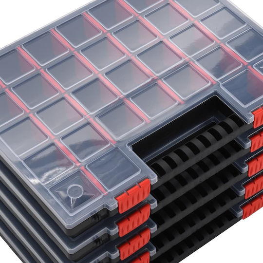 vidaXL Ταμπακιέρες Εργαλείων 21 Θέσεων 40x30x5εκ. 5τμχ