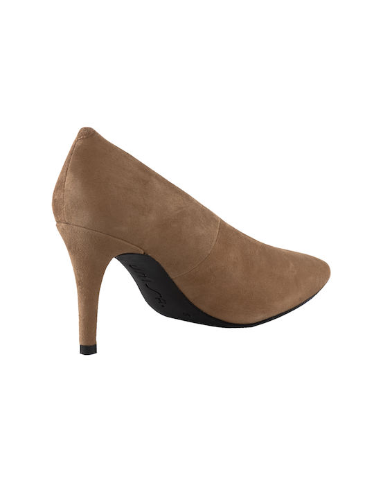 UNISA BEIGE CASTOR PUMPS WITH HIGH HEEL