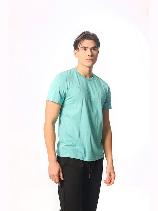 Paco & Co T-shirt Bărbătesc cu Mânecă Scurtă Turquoise