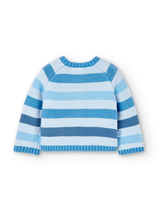 Boboli Kids Cardigan Knitted Light Blue