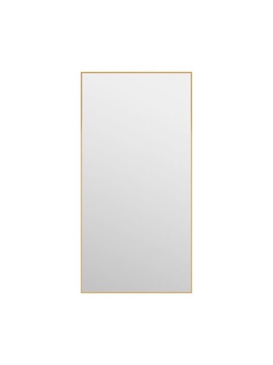 vidaXL Wall Mirror with Gold Metallic Frame 80x40cm 1pcs