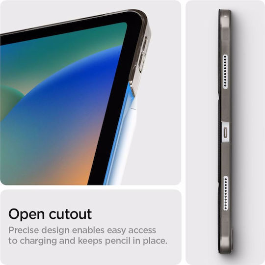 Spigen Liquid Air Folio Flip Cover Ανθεκτική Μαύρη (iPad Pro 2022 11'')