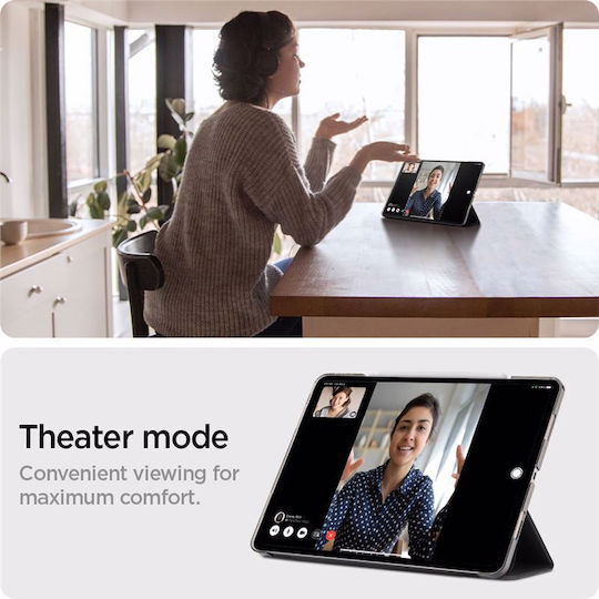 Spigen Liquid Air Folio Flip Cover Ανθεκτική Μαύρη (iPad Pro 2022 11'')