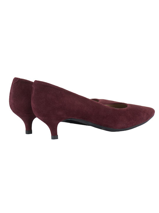 UNISA CRIMSON CASTOR PUMPS WITH SHORT HEEL