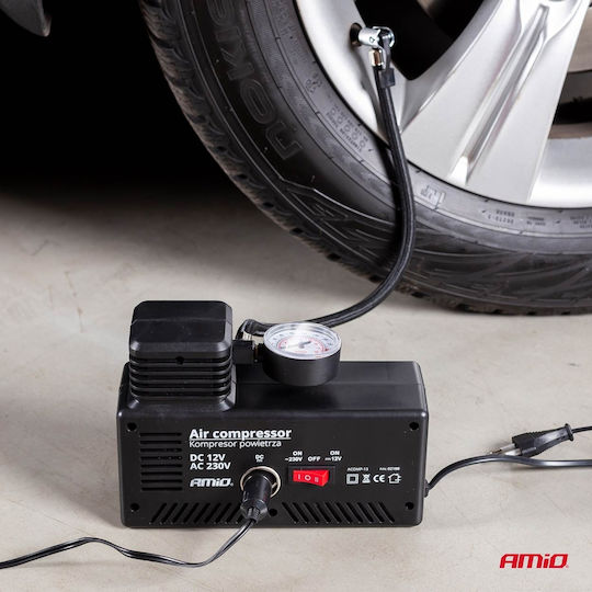 AMiO Car Tire Pump 250PSI with Cable 12V