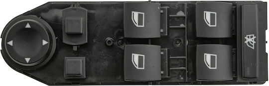 NTY Διακόπτης Παραθύρων Αυτοκινήτου για BMW X3 E83 4pin Μαύρο