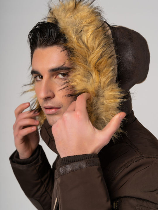 Winter Jacke Parka Braun