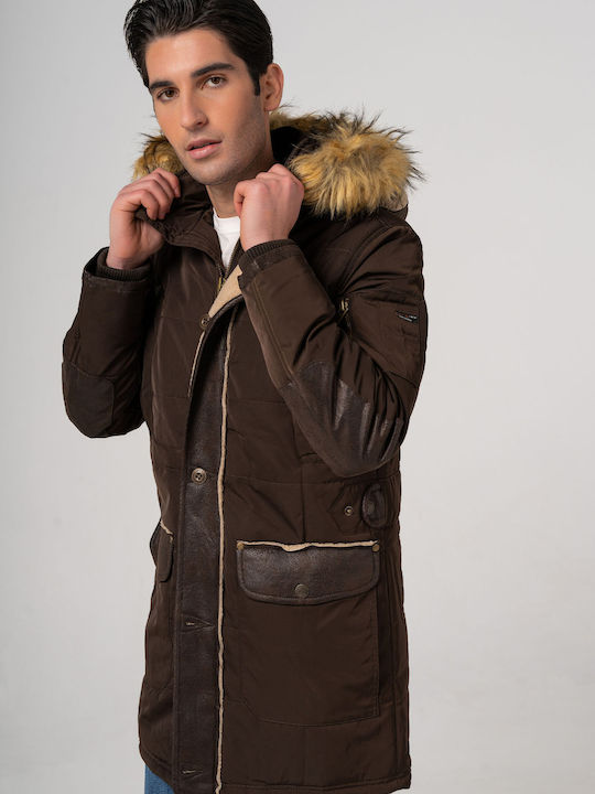 Winter Jacke Parka Braun