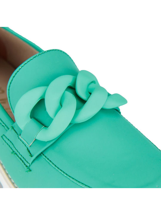 Дамски Loafers в Зелен Цвят