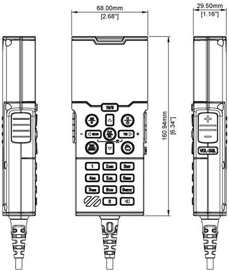 Simrad RS100 Transmițător Wireless VHF Marine cu Ecran Monocrom