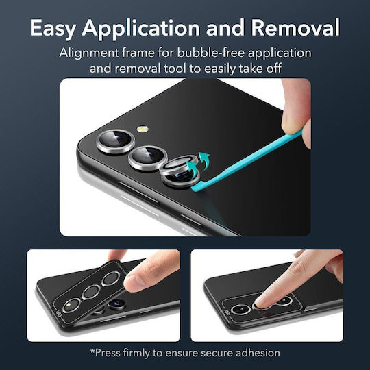 ESR Camera Protection Tempered Glass Silver for the Galaxy S23 / S23+