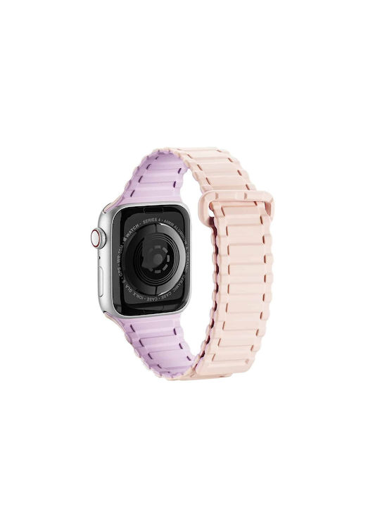 Dux Ducis Strap (Armor Version) Λουράκι Σιλικόνης Pink / Purple (Apple Watch 42/44/45mm)