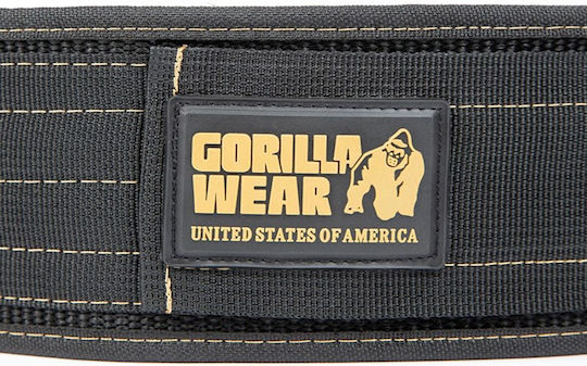 Gorilla Wear Weightlifting Belt Black/Gold 4"