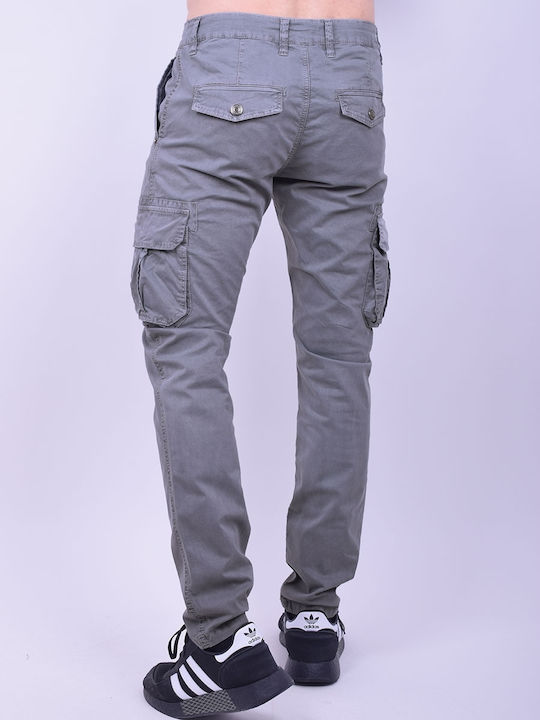 Tony Backer Men's Trousers Cargo Gray