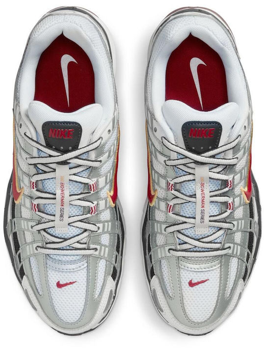 P-6000 Sneakers White / Metallic Gold / Varsity Red / Metallic Silver / Black