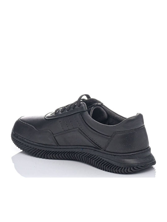 1807-SS Ανδρικά Ανατομικά Sneakers Μαύρα