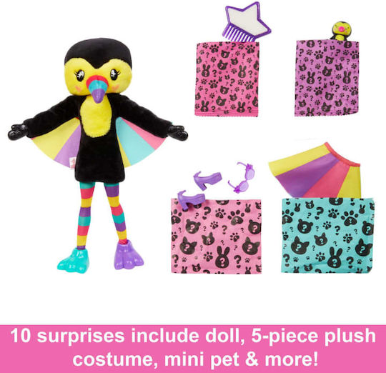 Barbie Toucan Doll Cutie Reveal for 3+ years+ Years 30.3cm