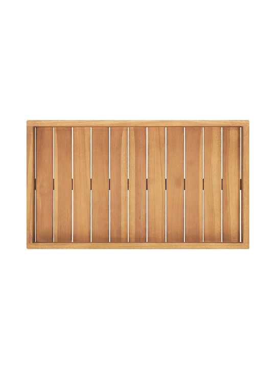 vidaXL Holz Rechteckig Serviertablett mit Griffen in Braun Farbe 60x35x7cm 315456 1Stück