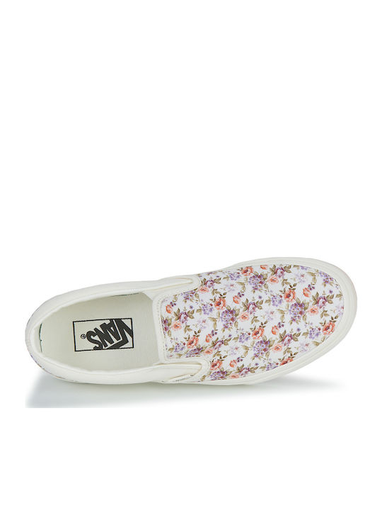 Classic Stoff Damen Slip-Ons Weiß