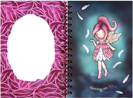 Santoro Dancing on Air Notebook Spiral 100 Sheets Ruled Purple