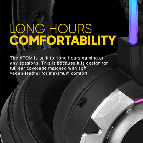 Armaggeddon Atom 9 Over Ear Gaming Headset with Connection 3.5mm / USB