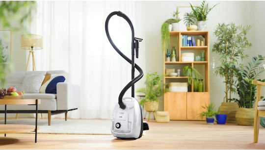 Bosch BGL38WH2 Ηλεκτρική Σκούπα 600W με Σακούλα 4lt Λευκή