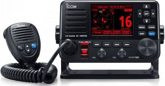 Icom Class-D DSC Ασύρματος Πομποδέκτης VHF Marine με Έγχρωμη Οθόνη