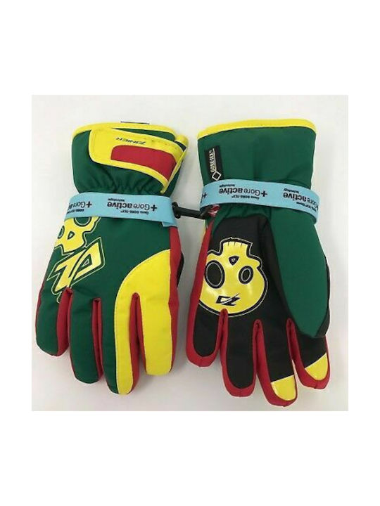 Zanier Mellau GTX Kids Ski & Snowboard Gloves with Gore-Tex Colorful