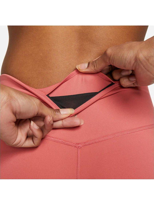 One Women's Long Yoga Legging High Waisted Dri-Fit Orange