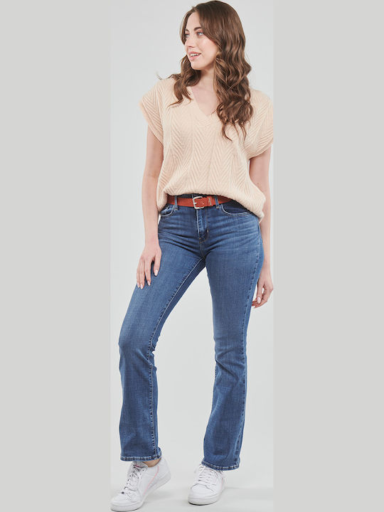 725 High Waist Women's Jean Trousers Flared in Bootcut Fit Lapis