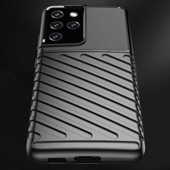 Powertech Back Cover Σιλικόνης Μαύρο (Galaxy S23 Ultra)