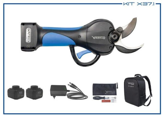 Vesco X37 Ψαλίδι Κλαδέματος Μπαταρίας 21.6V 3x2.5Ah με Μέγιστη Διάμετρο Κοπής 37mm