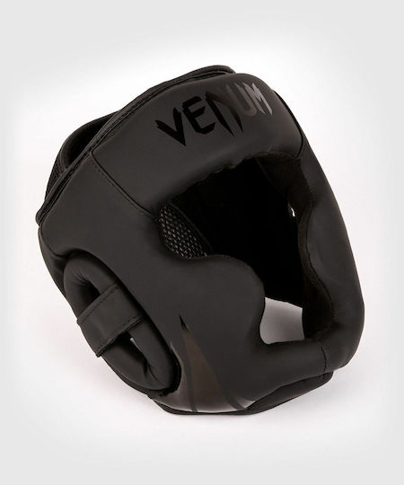 Venum Challenger Kids Full Face Boxing Headgear Synthetic Leather Black