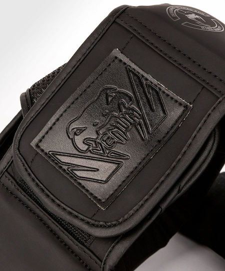 Venum Challenger Kids Full Face Boxing Headgear Synthetic Leather Black