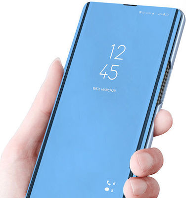 Hurtel Clear View Plastic Book Blue (Galaxy S23+)