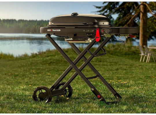 Weber Traveler Stealth Edition Tragbar Gasgrill Rost 63.5cmx34.3cmcm mit 1 cm 3.8kW