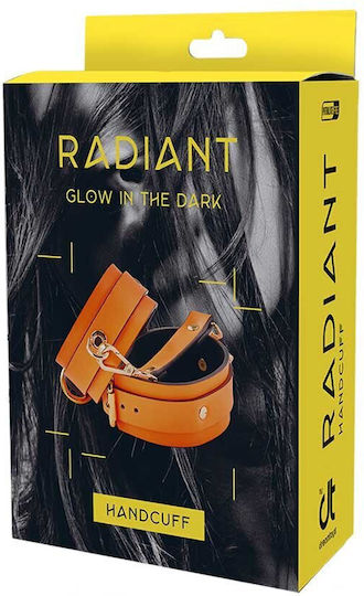 Dream Toys Radiant Handcuffs Glow In The Dark Handcuffs Orange