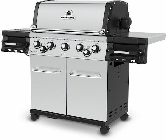Broil King S590 Pro Gasgrill Rost 81cmx49cmcm mit 5 cm 16kW und Seitenbrenner Infrarot