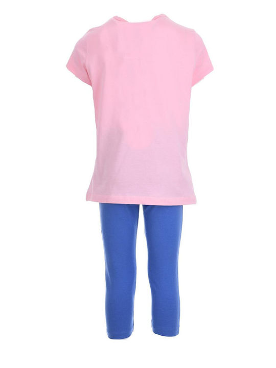 Trax Kids Set with Leggings Summer 2pcs Indigo, Pink