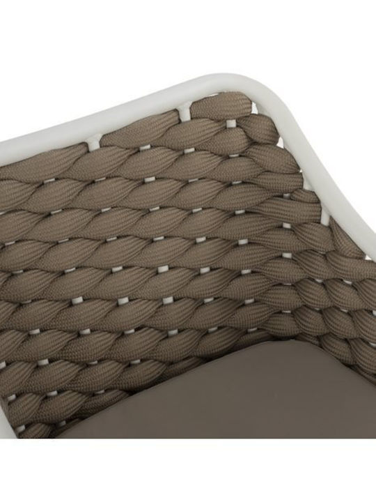 Кресло За Градински Столове Алуминиев Chair Бяла 56x58x76см