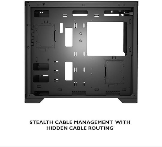 Armaggeddon Tessaraxx Core 13 Air Gaming Full Tower Κουτί Υπολογιστή με Πλαϊνό Παράθυρο και RGB Φωτισμό Μαύρο
