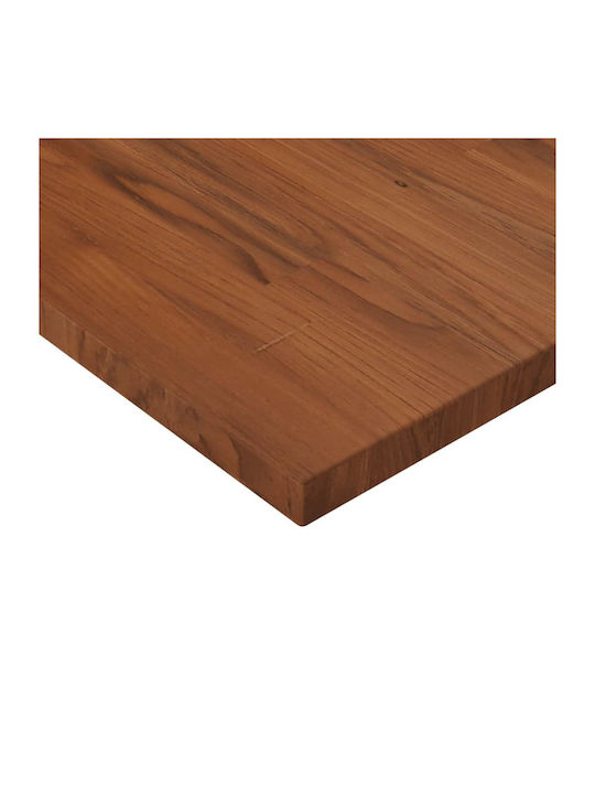 vidaXL Square Table Surface made of Solid Wood Dark Brown 40x40x2.5cm 343042 1pcs